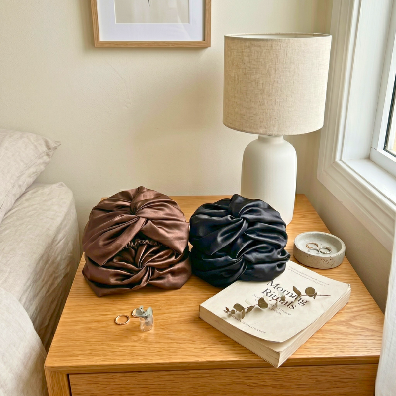 PureRest™ Silk Satin Hair Wrap - Set of 4